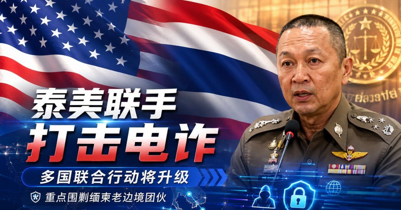 行业新闻 泰美联手升级反诈行动，重点围剿缅柬老边境电诈团伙