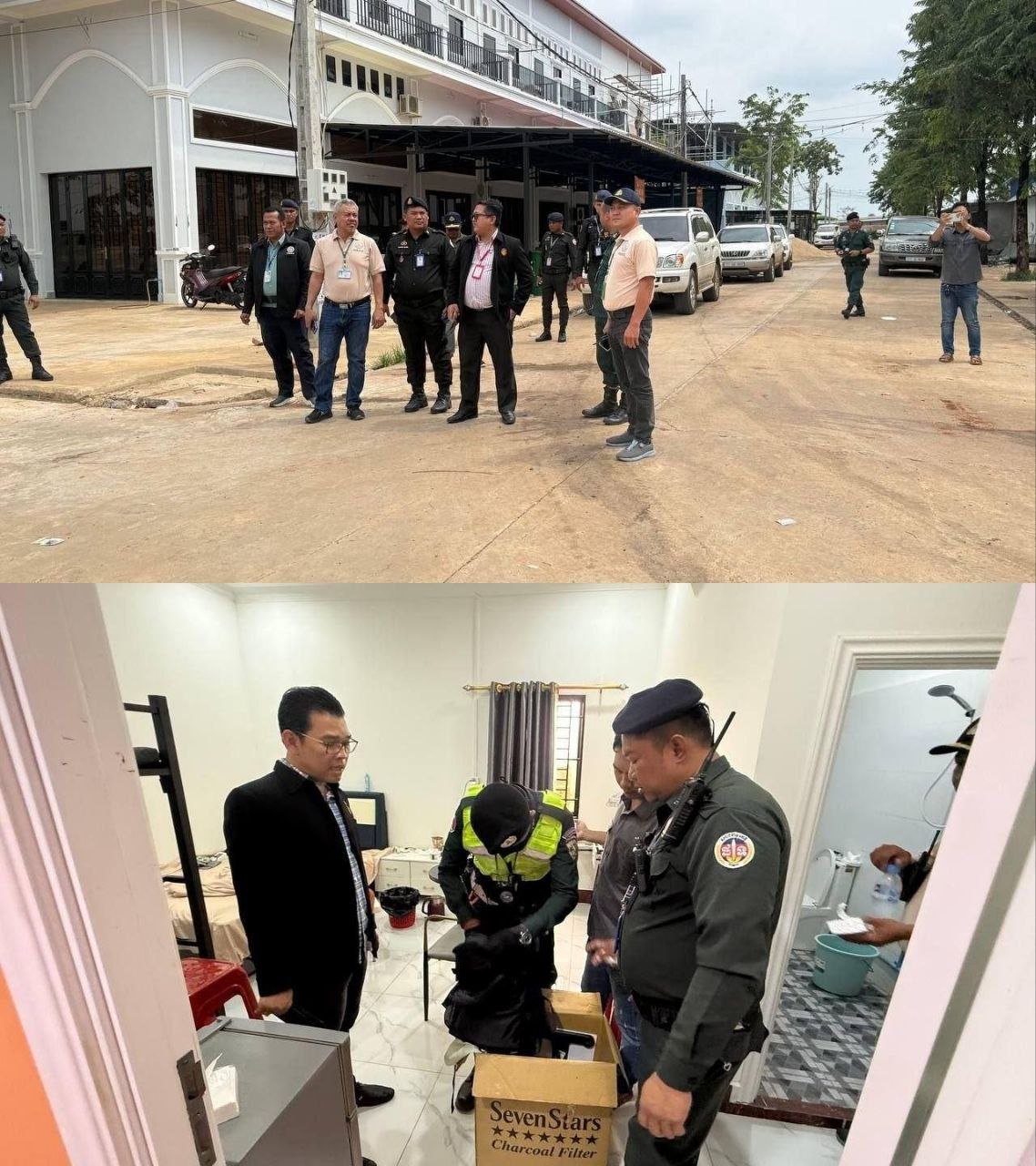 🇰🇭特本克蒙警方查旅馆，一无所获！